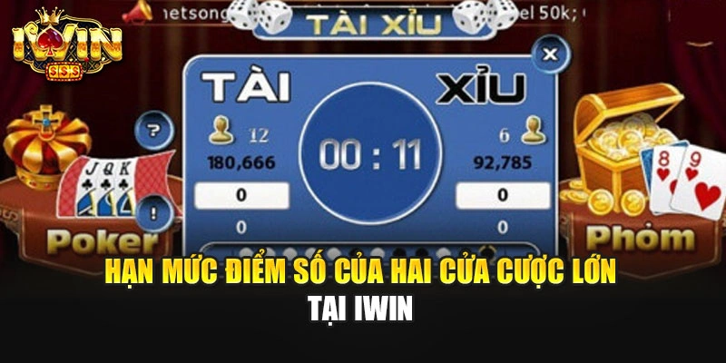 Hạn mức điểm số của hai cửa cược lớn tại IWIN